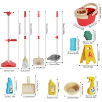 Kids Cleaning Toy Set for Toddlers Mini Broom Dustpan Mop Pretend Play Housekeeping Supplies Kits Montessori Toys Girl Boy Gifts 5