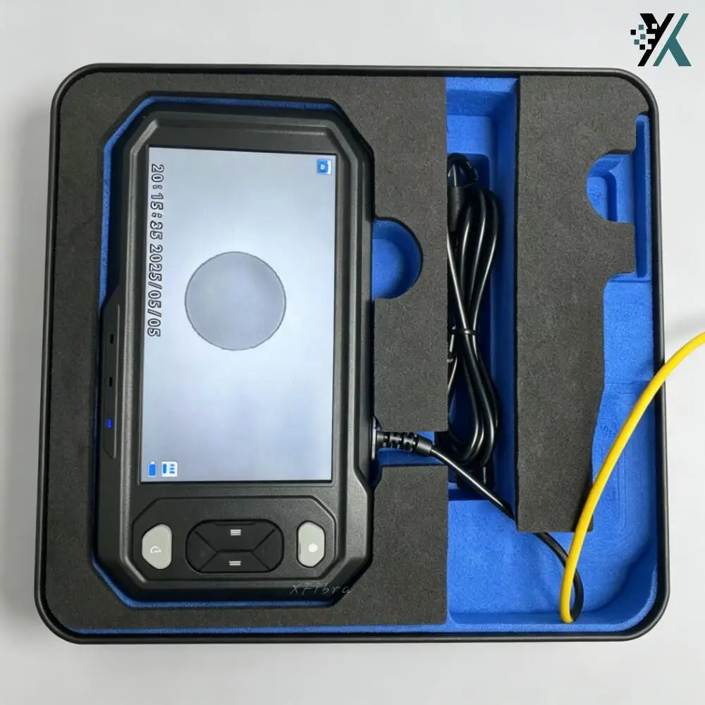 A-600V Fiber Optic End Face Detector Fiber Microscope Inspection Scope Optical Fiber Endface Inspection Cleaning Tool