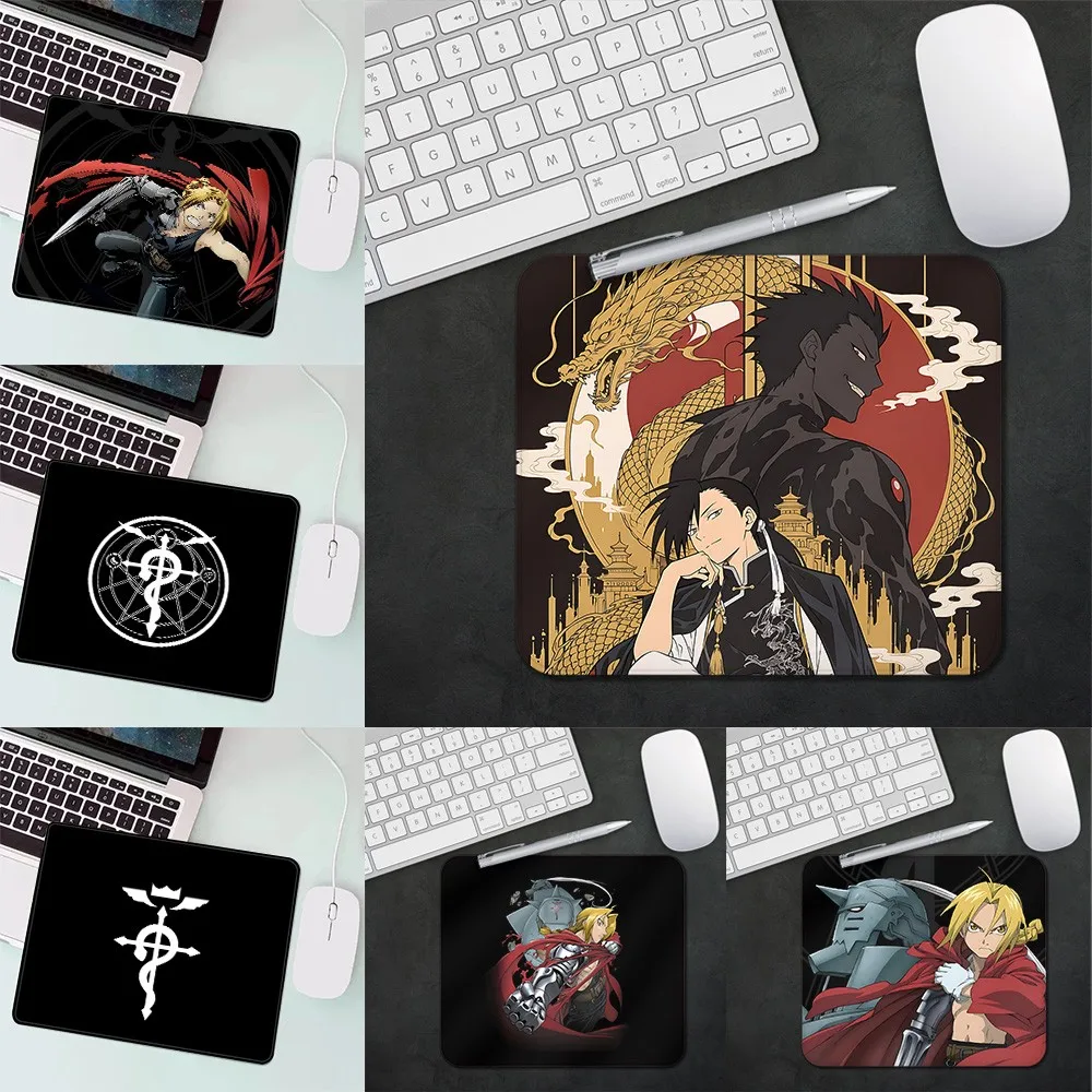 Anime FF-Fullmetal Alchemists HD Printing Computer Gamers Locking Edge Non-slip Mouse Pad 25x30CM