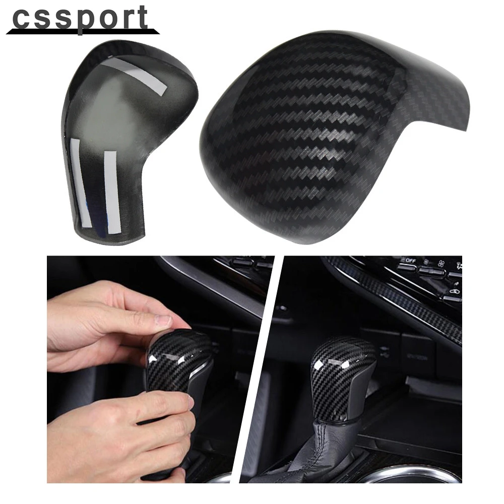 

Углеродное волокно, ручка переключения передач, накладка, защитная крышка для Toyota Camry 2018-2022