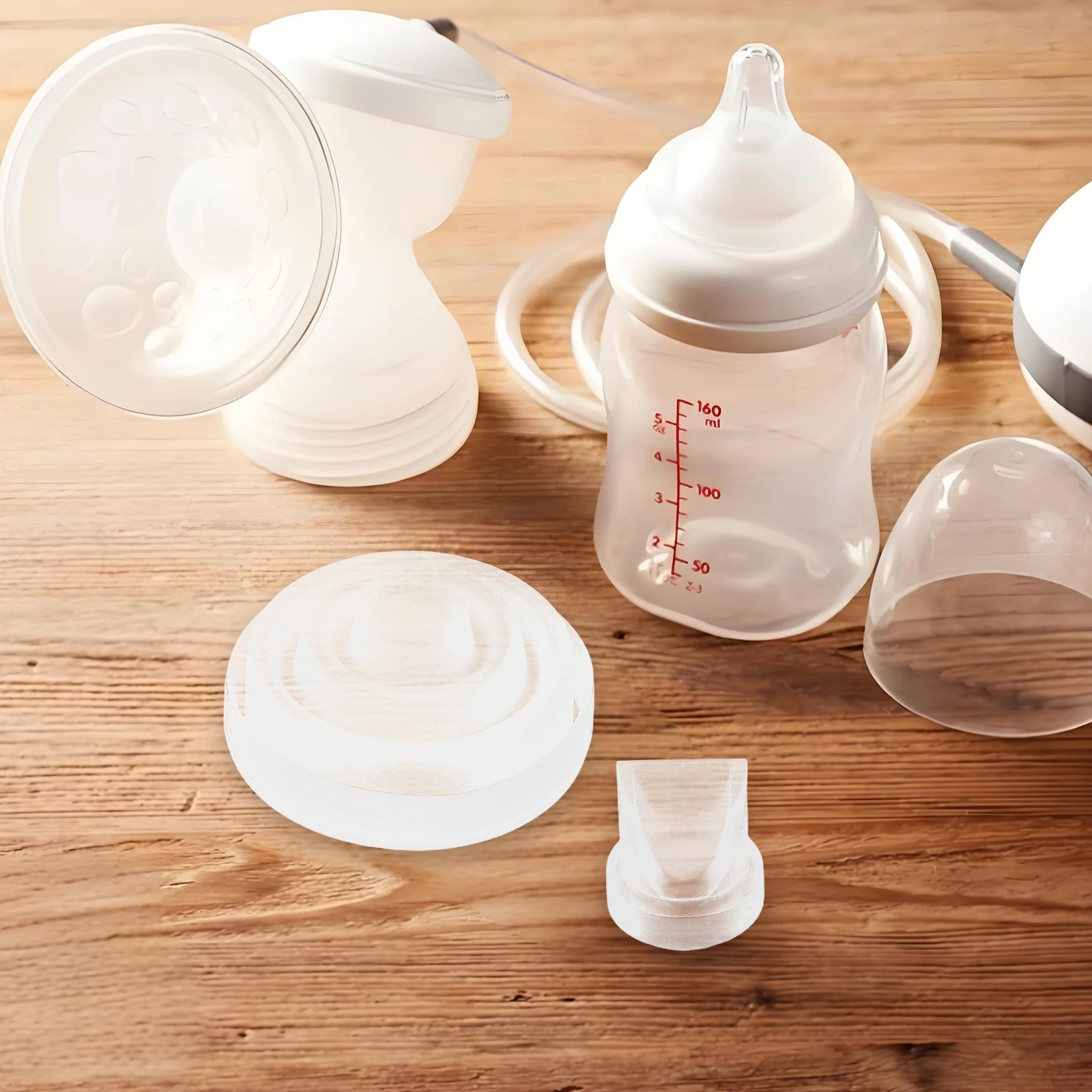 

Breast Pump Accessories Flexible Flange Replacements Portable Diaphragm Breastpump Parts for Breast-feeding