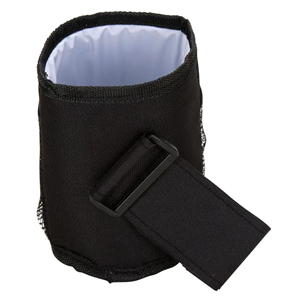 

Baby Stroller Cup Holder Bottle Bag Insulation Layer Side Hanging Elastic Design Mesh Bag Rubber Band Hook Loop Tapes Baby