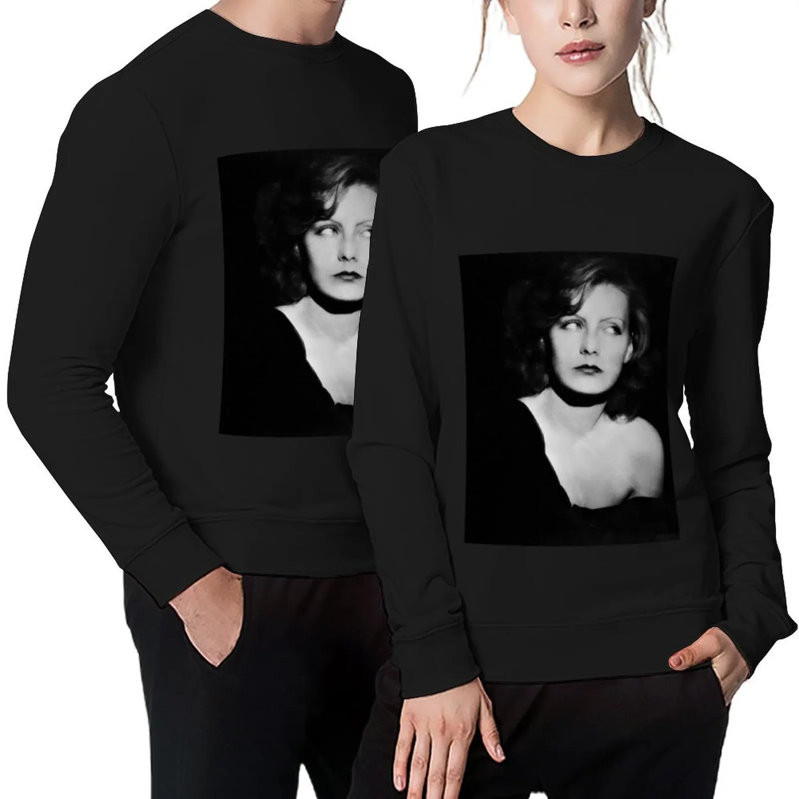 

Greta Garbo Pullover blouse korean style clothes men's sweat-shirt set graphic t shirts men oversize sweatshirt