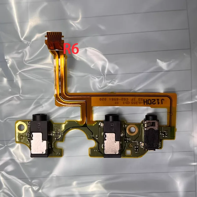 New MIC microphone and headphone flexible cable FPC repair Parts for Canon EOS R6 camera