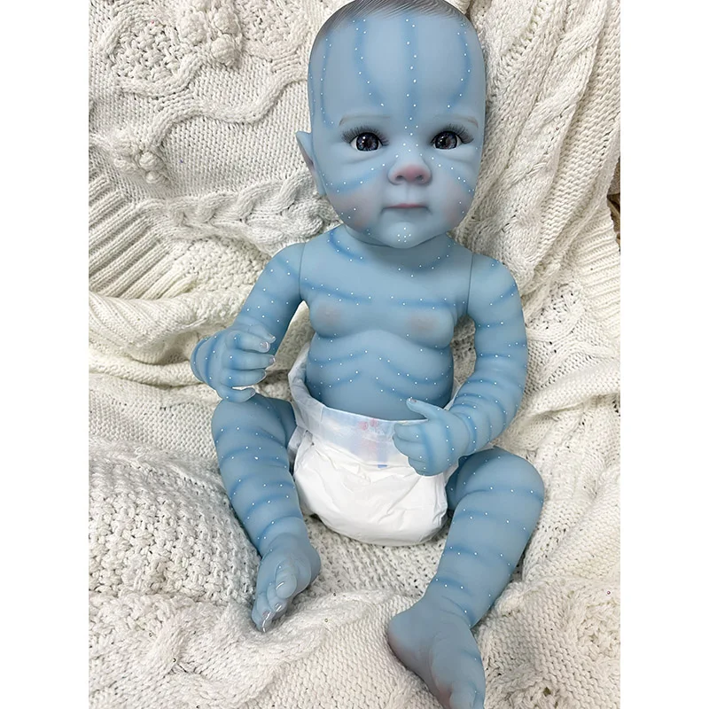 Boneca reborn de corpo inteiro de vinil, 45cm, bettie com cabelo pintado, bebê recém-nascido, pele pintada 3d com veias visíveis, bebé reborn juguetes