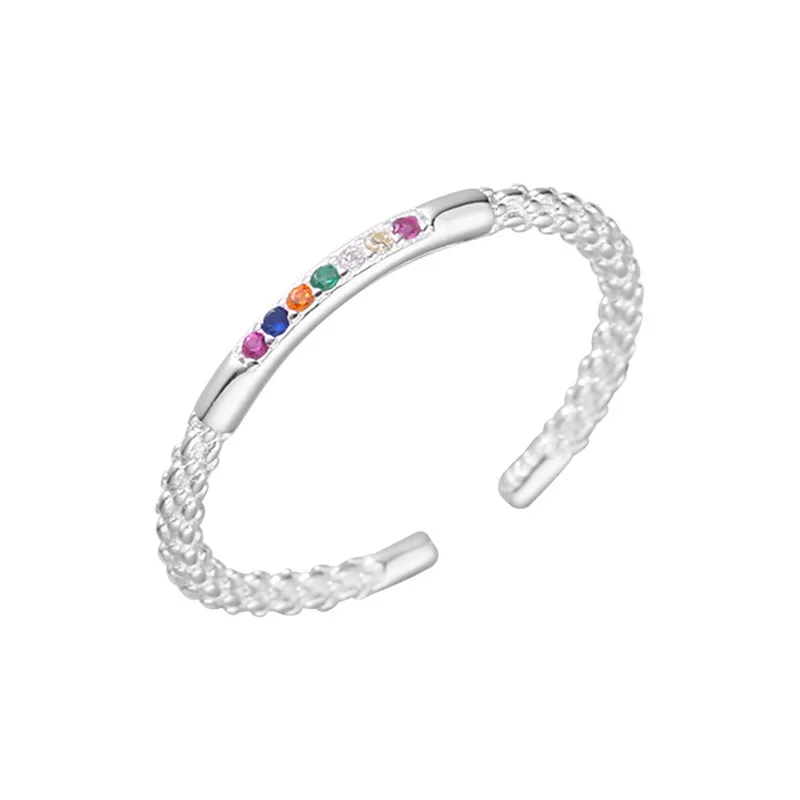 Women's 925 Sterling Silver Zircon Wedding Ring