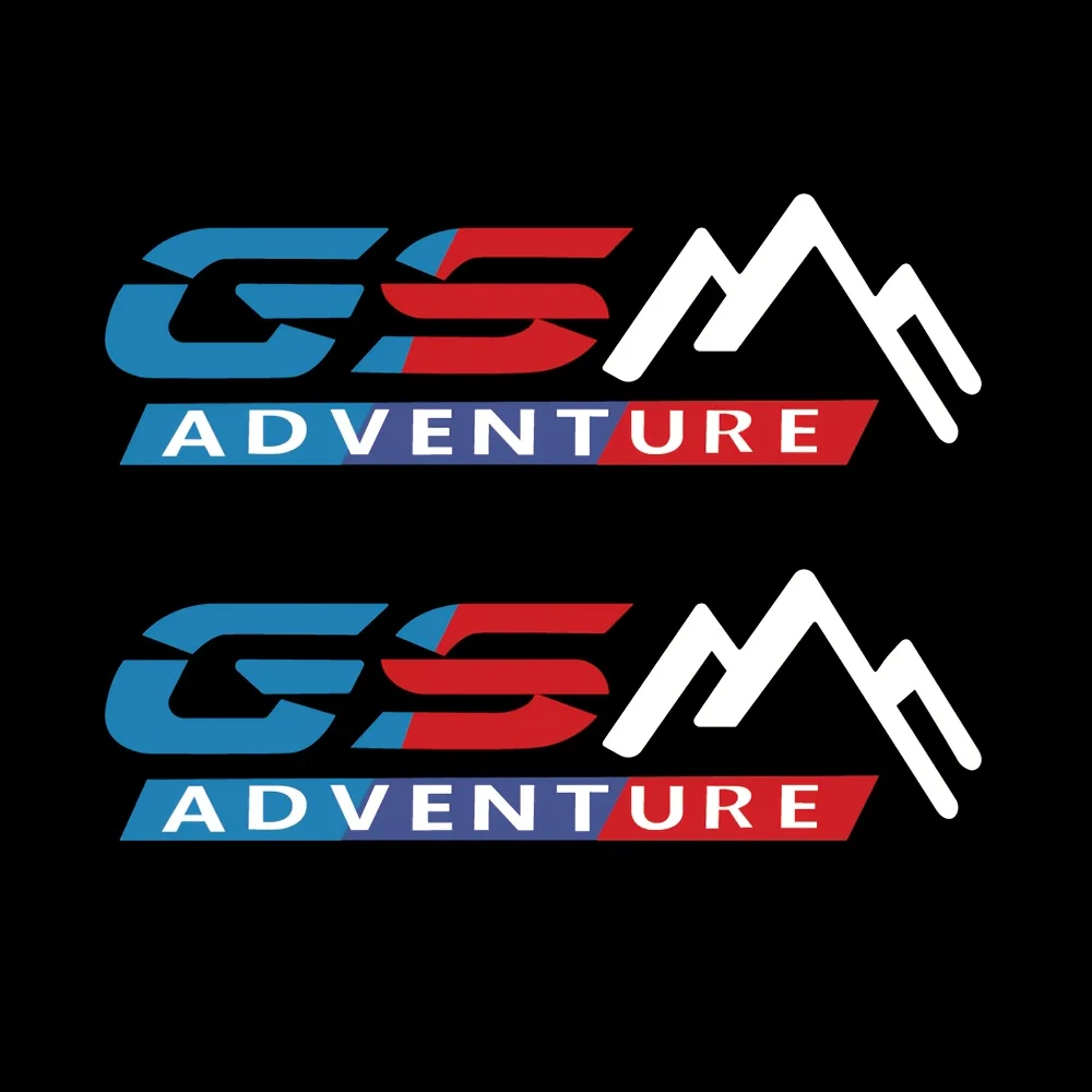 

2 шт./компл. автомобильная наклейка с логотипом «GSM Adventure», уникальный автоаксессуар для персонализации автомобиля