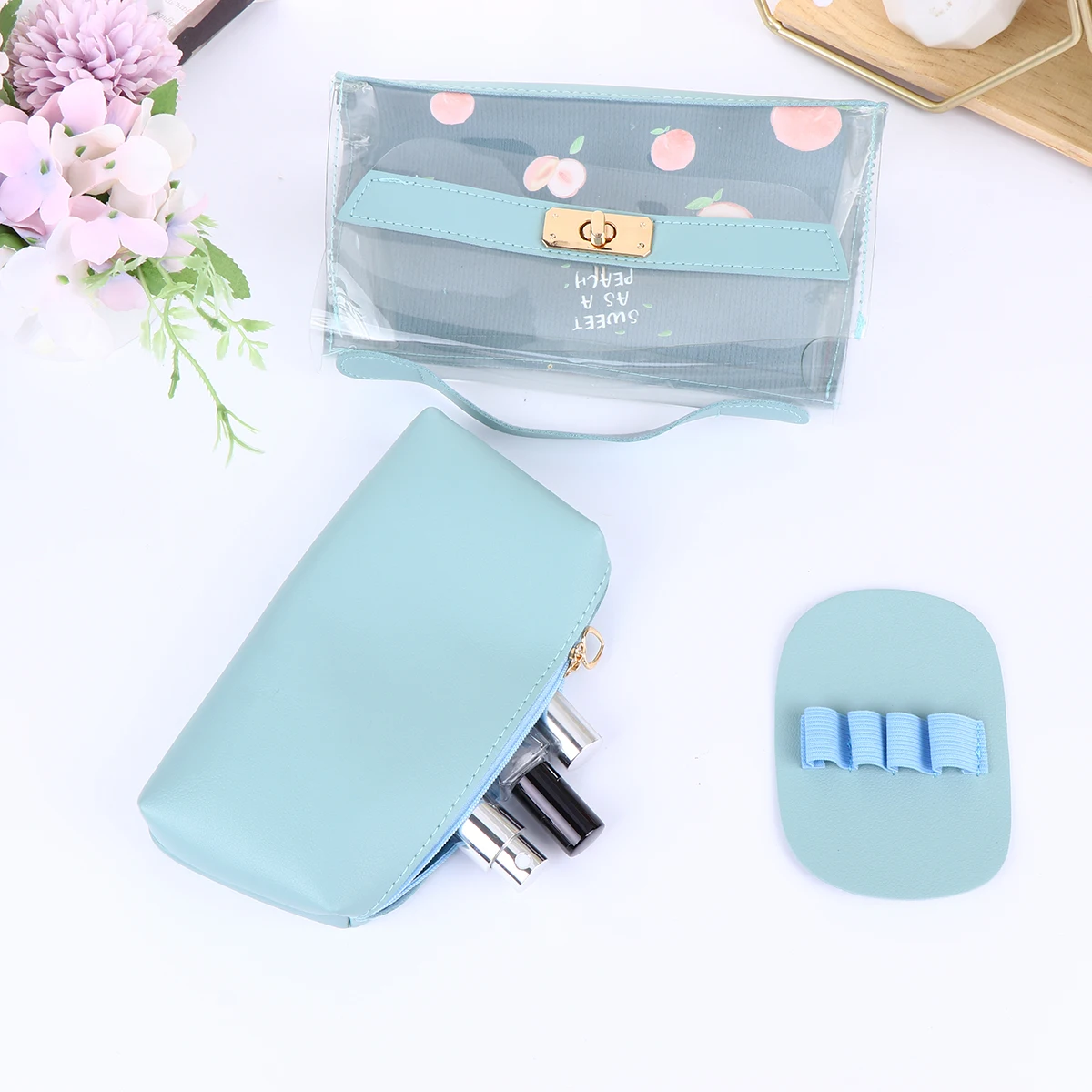 

Creative Transparent Pencil Case Large Capacity Pen Storage Portable Stationery Pouch Cute Makeup Bag For Students Easy Clean