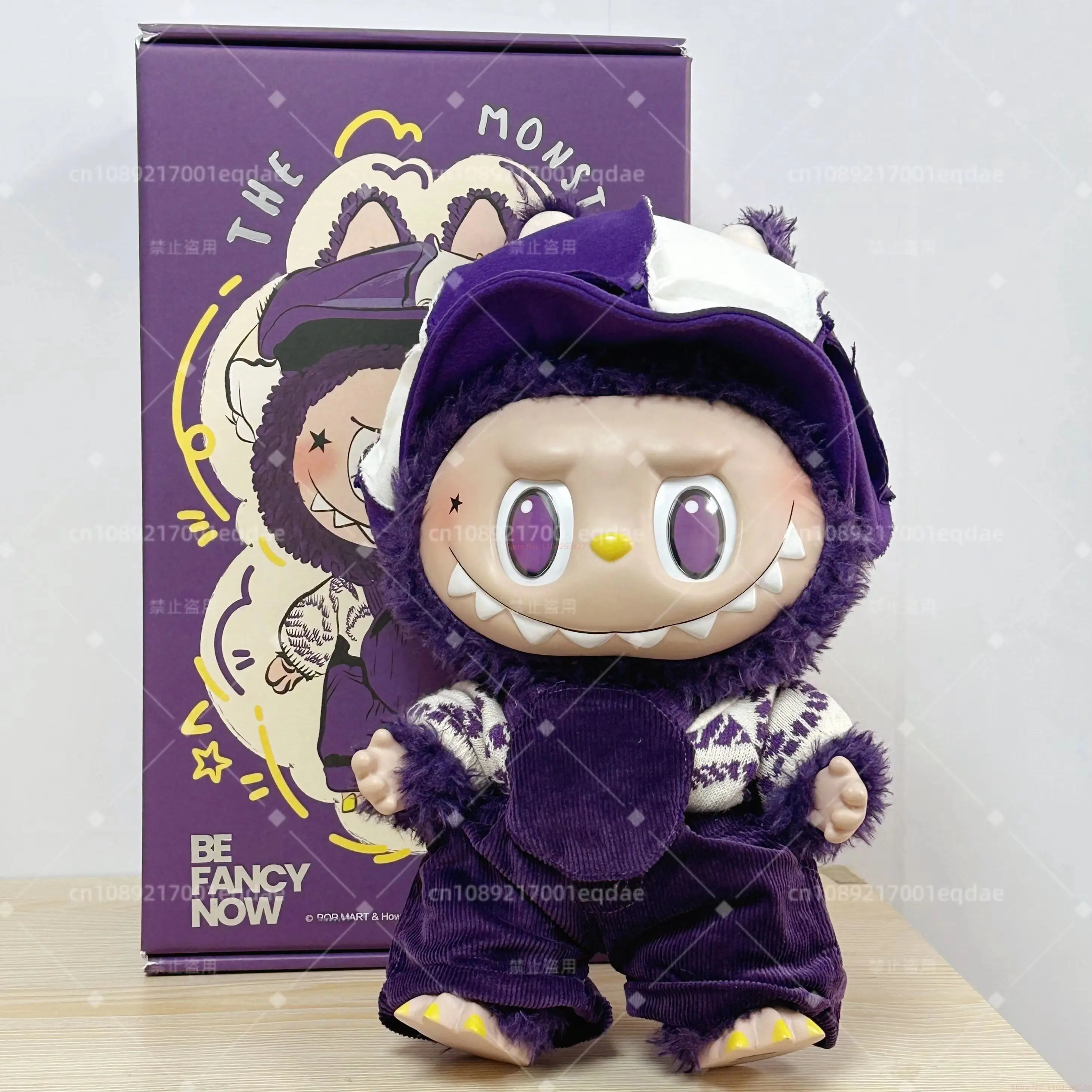 New 1:1 Replica High Quality Monster Labubuseries Fancy Purple Milan 38cm Fashion Vinyl Doll Ornament Replica Toy Birthday Gifts