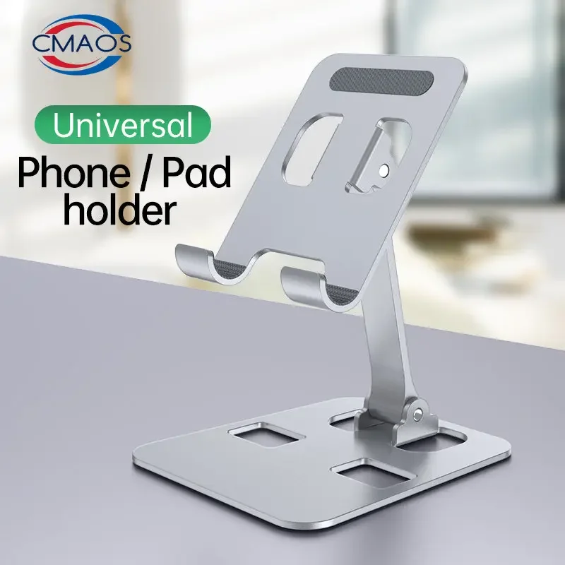 Aluminum Alloy Desktop Mobile Phone Stand Foldable iPad Tablet Support Cell Phone Desk Bracket Lazy Holder For Smartphone Mount