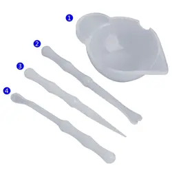 DIY Crystal UV Epoxy Resin Jewelry Making Accessaries Silicone Mold Cup Dispenser Mixing  Stir Stick Stirring Rod Silicone Mold