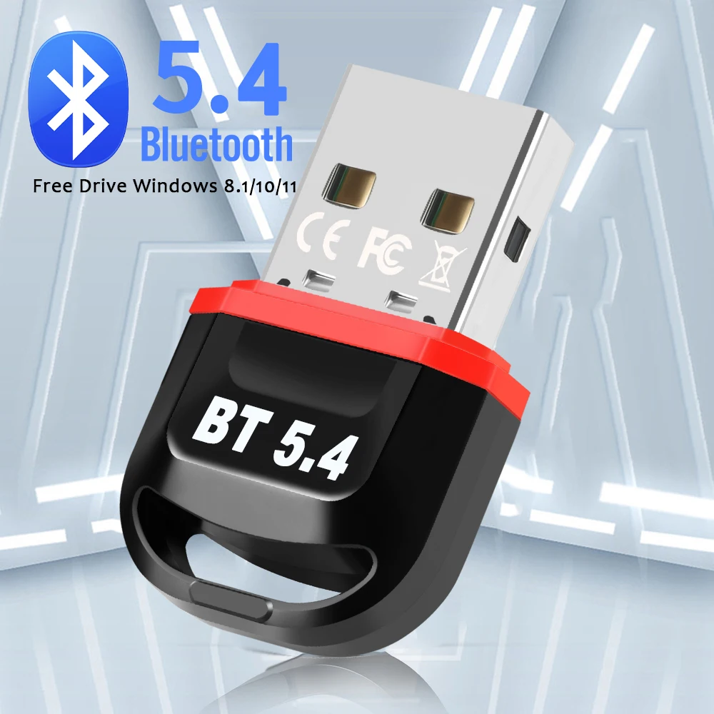 Bluetooth 5.4 Adapter for Pc Usb Bluetooth Dongle Receiver for Speaker Mouse Keyboard Music Audio Transmitter