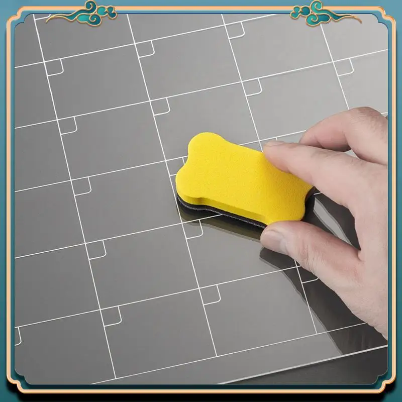 (Новинка)-2 шт., прозрачный акриловый магнитный 16X12 дюймов для холодильника, прозрачная доска, холодильник для сухого стирания для многоразового планировщика с маркерами для сухого стирания