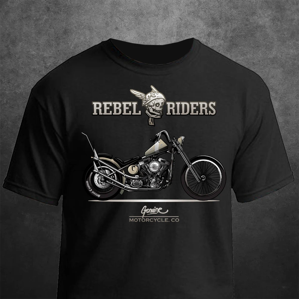 T Shirt Man Motorcycle Motorbike Art Vintage Rebel Riders Outlaw Racing Summer Casual Printing Short Comfortable O-neck