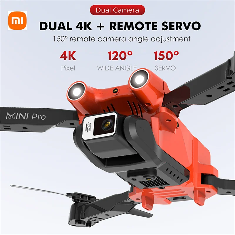 Xiaomi 2023 New WIFI FPV Drone With Wide Angle HD 4K 1080P Camera Height Hold RC Foldable Quadcopter Drones Kid Gift Toys