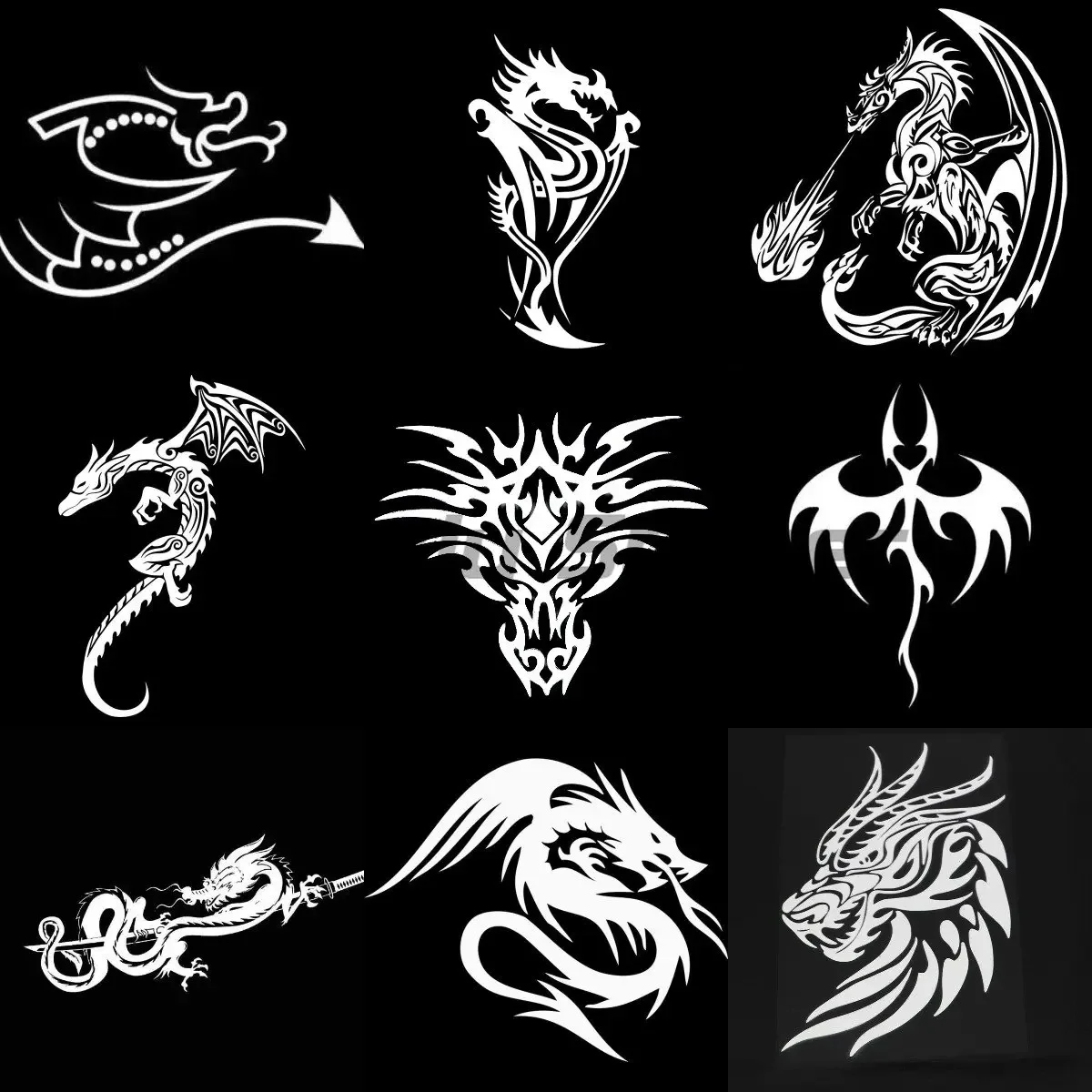 

Dragon Stickers kayak Decals Personalized car Motorcycle Windows notebooks Fridge Decal Sticker Dragon Beast Vinyl Car Stickers