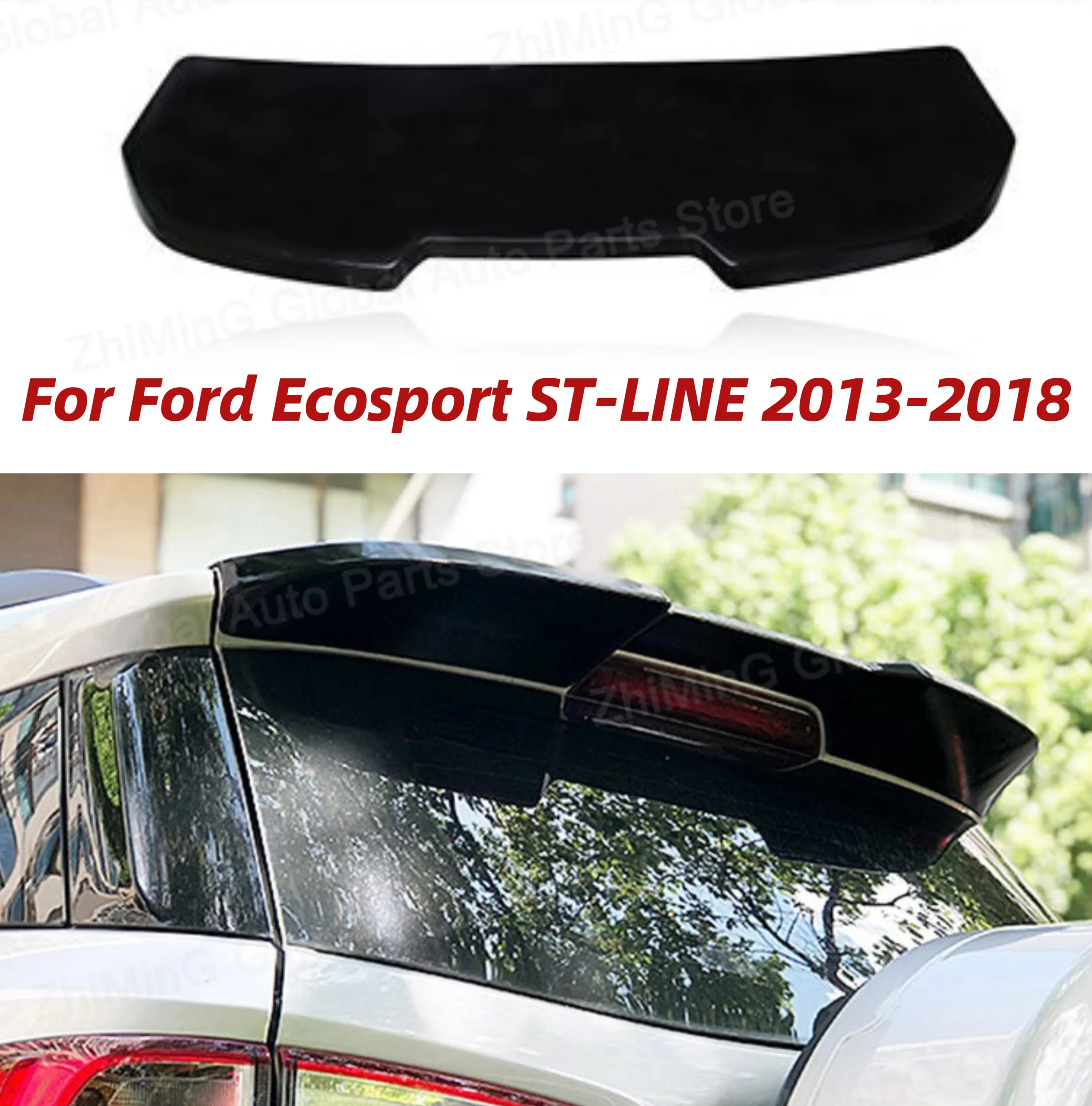 For Ford Ecosport ST-LINE Rear Spoiler Abs Rear Wing Automotive Exterior Accessories 2013 2014 2015 2016 2017 2018