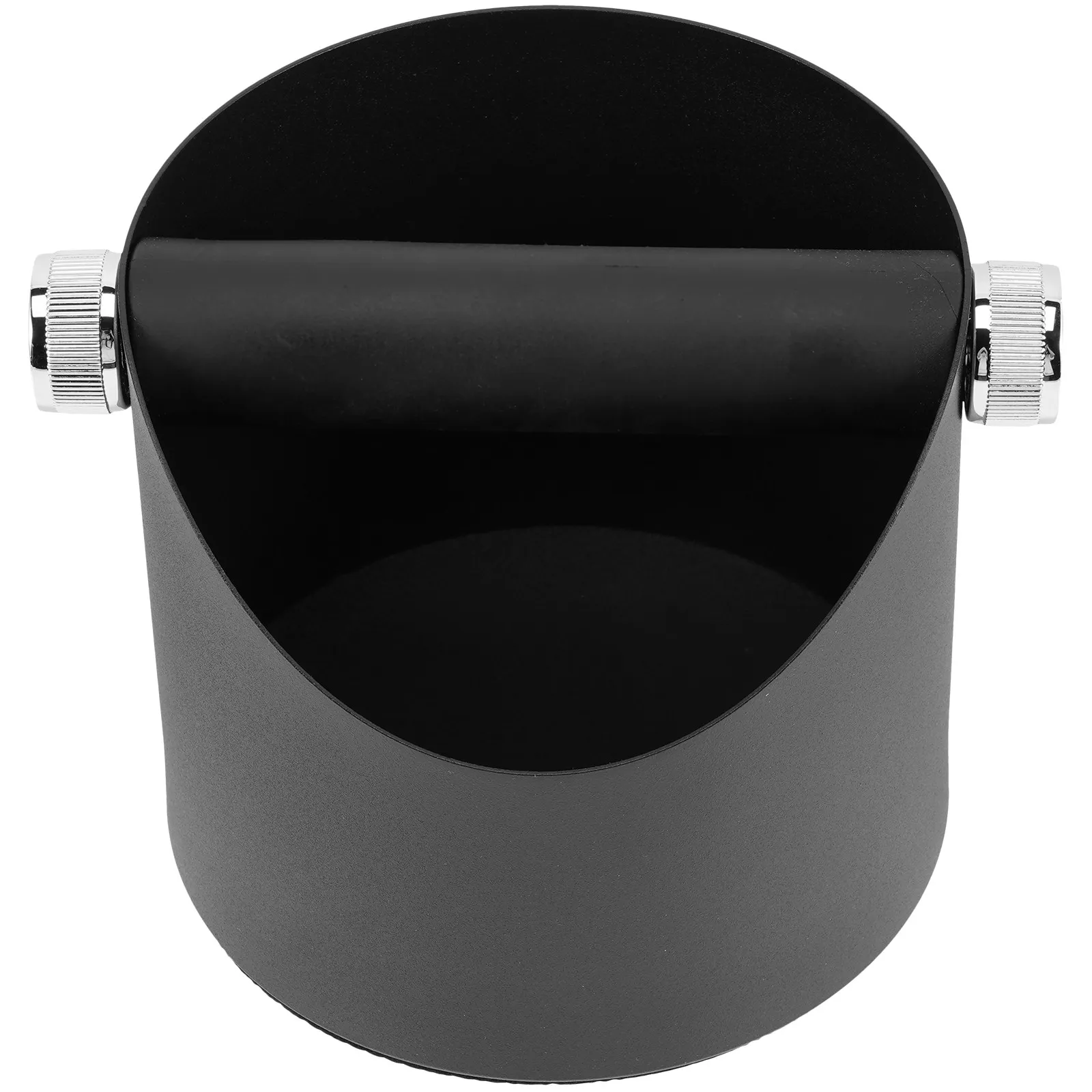 

Knock Box for Espresso Coffee Grounds Premium Steel and Silicone Material Large Capacity No Mess Compost Container Bar