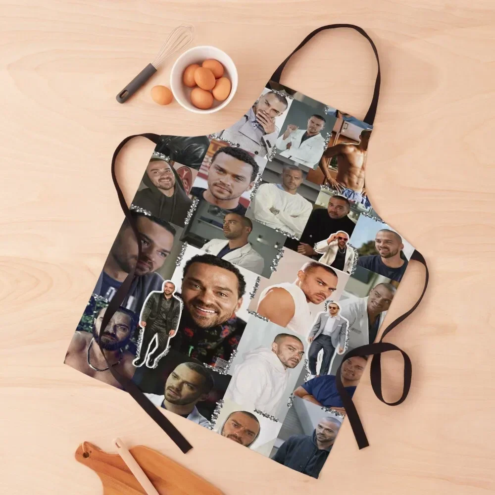 

Jackson Avery Collage Apron nail tech supplies cleanings For Hairdresser Apron