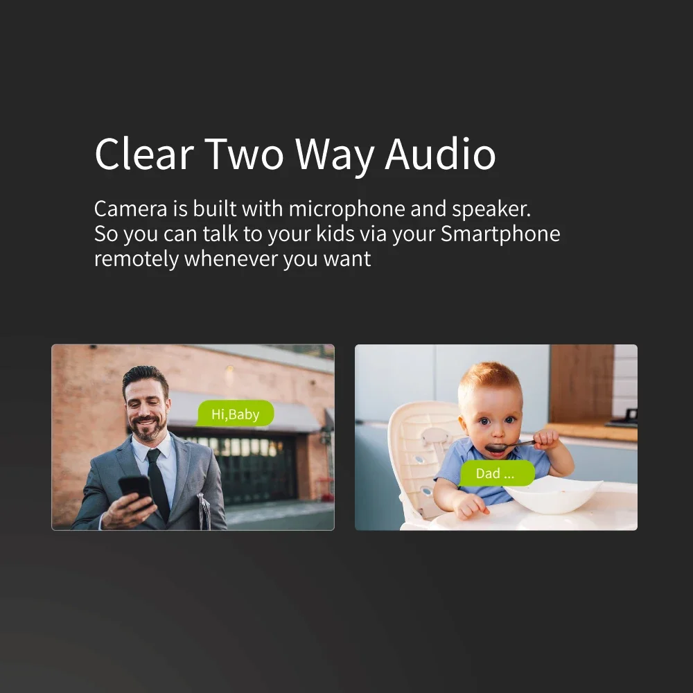 Tuya-Smart Home Surveillance Câmera IP, Monitor do Bebê Interior Sem Fio, Full Color, Visão Noturna IR, Rastreamento Automático, Wi-Fi, 3MP