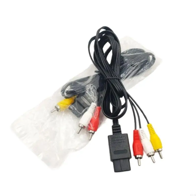 QX2B Plugs & Play Video Sound Cord 180 см. Композитный выходной кабель для игр N64