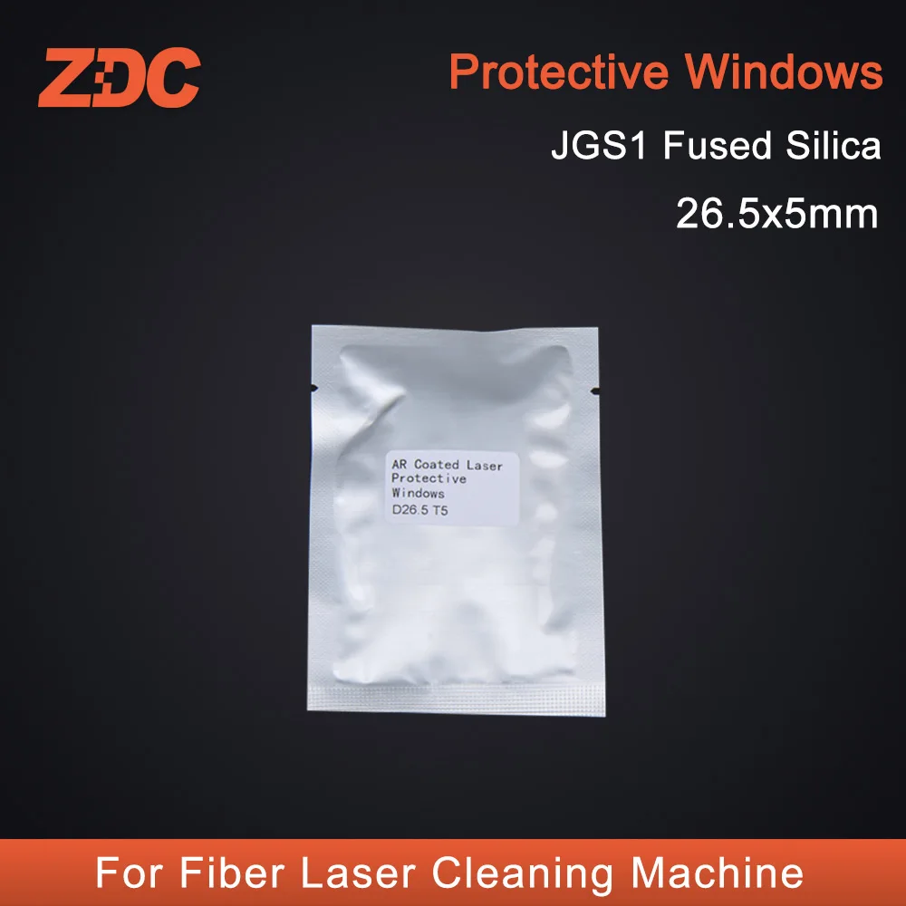 Vidro Protetor Zdc para Máquina de Limpeza a Laser de Fibra Janela Óptica de Quartzo 265×5 mm 50 Peças Lote
