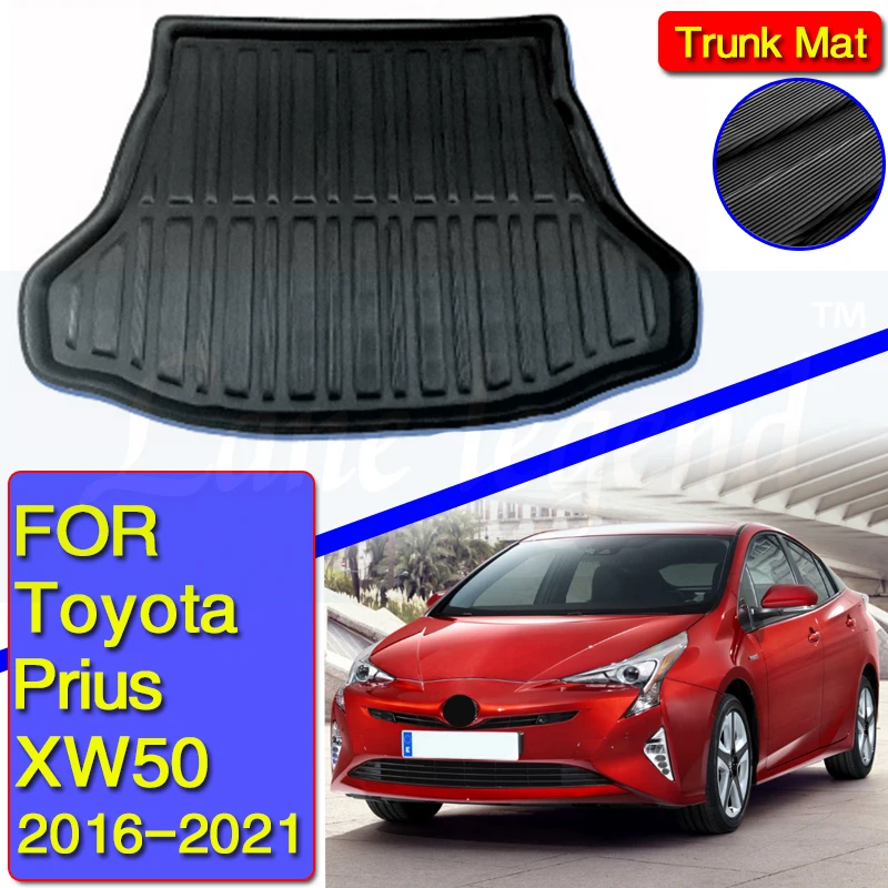 Tailored For Toyota Prius XW50 2016 - 2021 Car Rear Boot Cargo Liner Tray Trunk Floor Mat Carpet Luggage 2017 2018 2019 2020