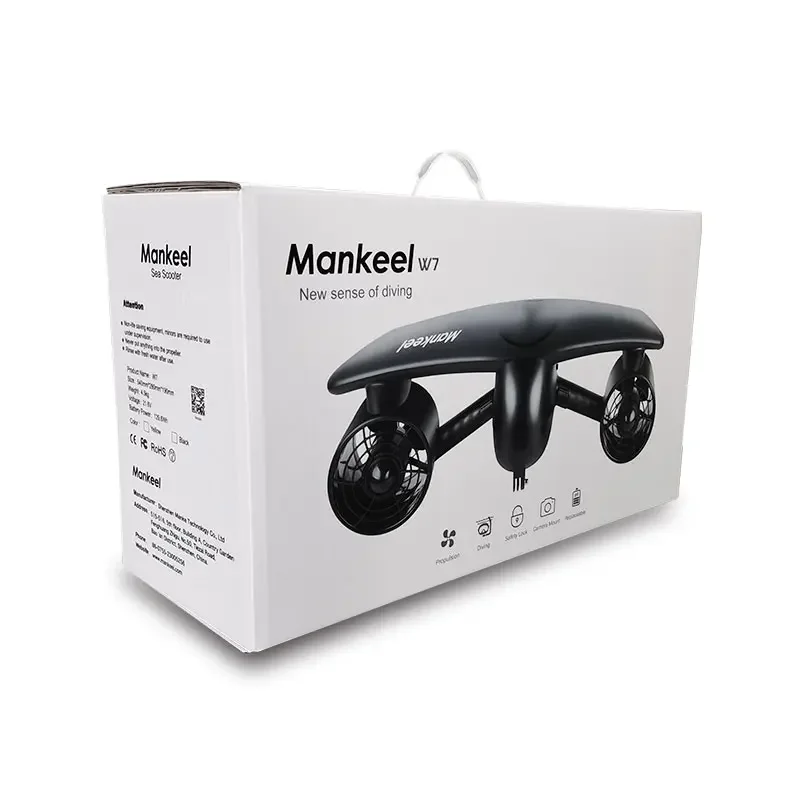 Mankeel W7 Eu Us Au Magazijn Snelle Msds Goedgekeurd Sublue Duiken Onder Water Elektrische 500W Acqua Zee Onderwater water Scooter