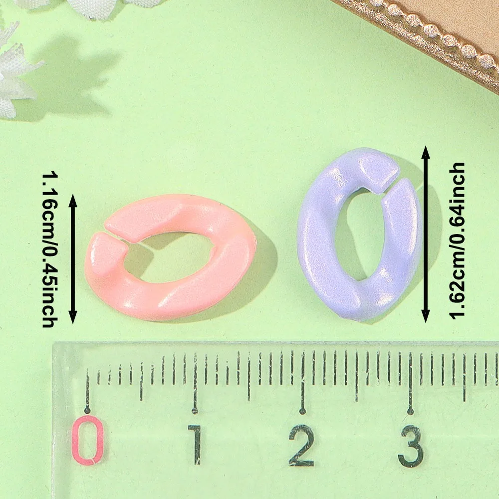 20/60/100 قطعة مجوهرات متعددة الألوان ConnectingRingsDIY أساور القلائد سلاسل الهاتف عيد الحب عيد الأم عيد الميلاد عيد الشكر #4