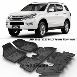 Use for 2014-2020 ISUZU MUX car carpet ISUZU MUX car floor mats MUX Full Set Trim to Fit For ISUZU MUX waterproof floor mats