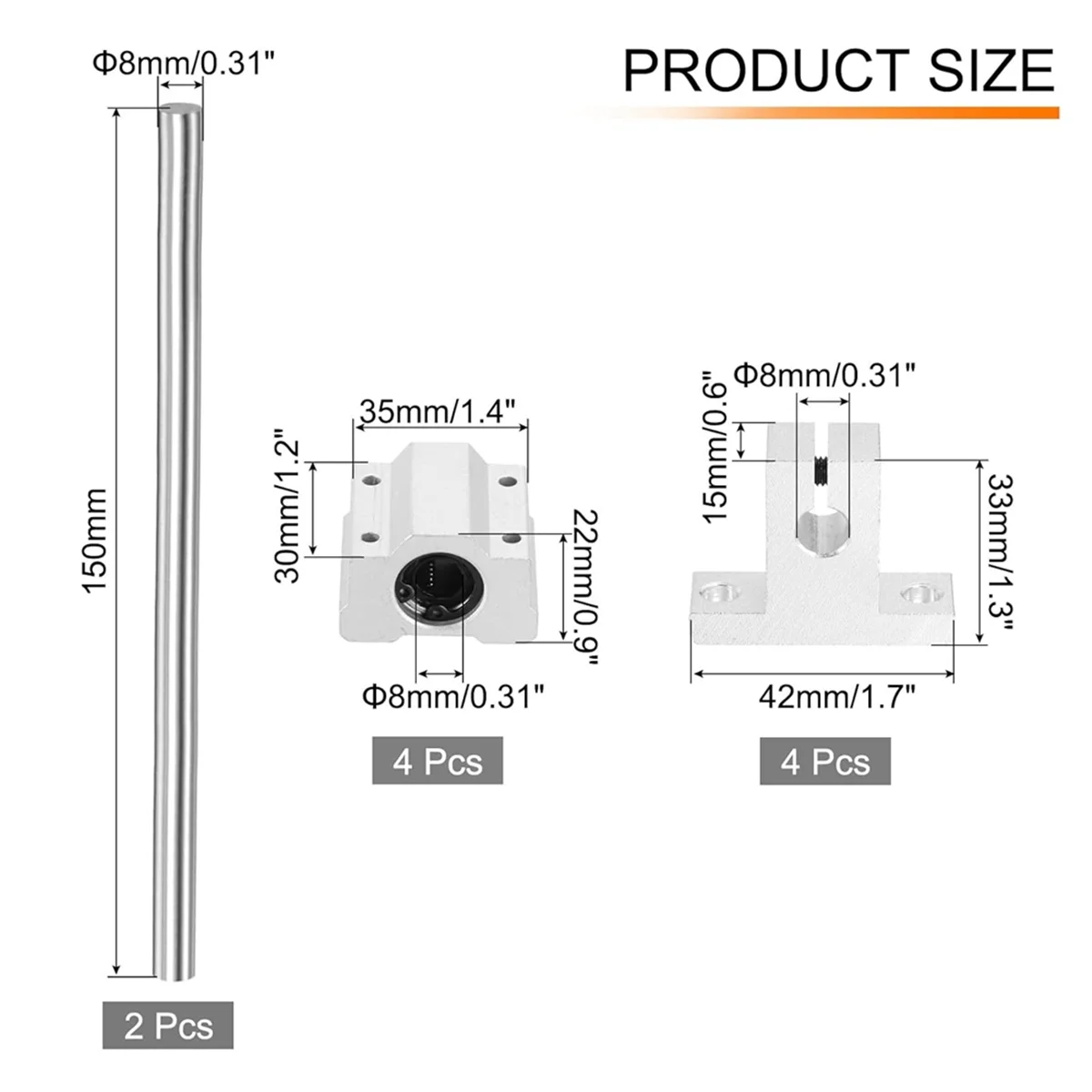 【Novo cupom de usuário!】Rail de movimento linear