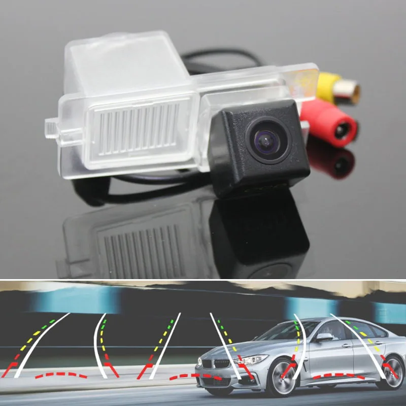 Car Intelligent Dynamic Trajectory Camera FOR SSangYong Kyron 2006~2015 New Actyon Micro Rexton II 2011~2016 Rear View Camera HD