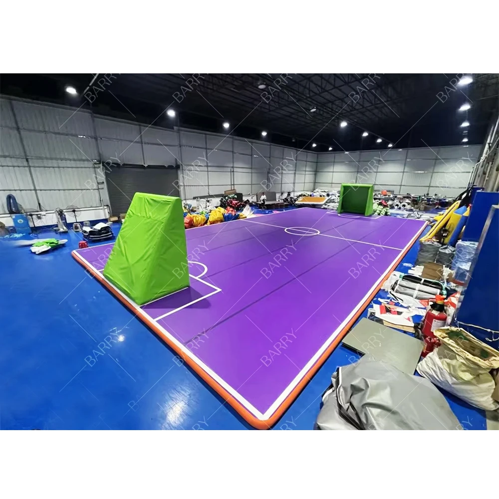 

New Style Sports Game Outdoor Large Air Track Floor Football Field Inflatable Basketball Court for Sale