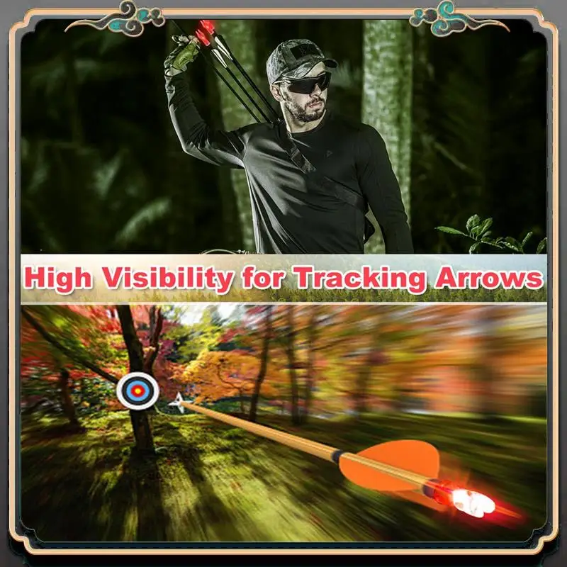 

Premium 12PCS Lighted Nocks For Arrows With .204 Inside Diameter, High-Visibility Lighted Nocks, Lighted Arrows Nocks