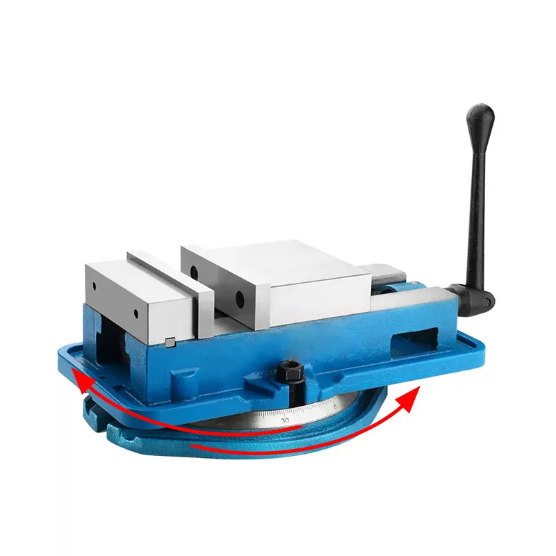 Ready To Ship Blue 3/4/5/6/8/10 Inch Precision Drilling Bench Vise With Detachable Rotate Base Manual Mode