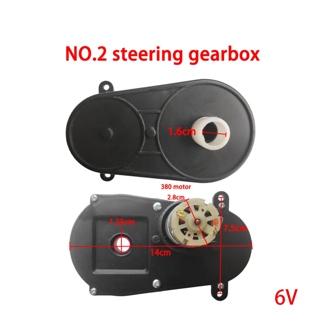 Compatible Steering Gearbox for 80 380 280A RC Car Motors 6V 12V Versions for Electric Remote Control Vehicle Repairs