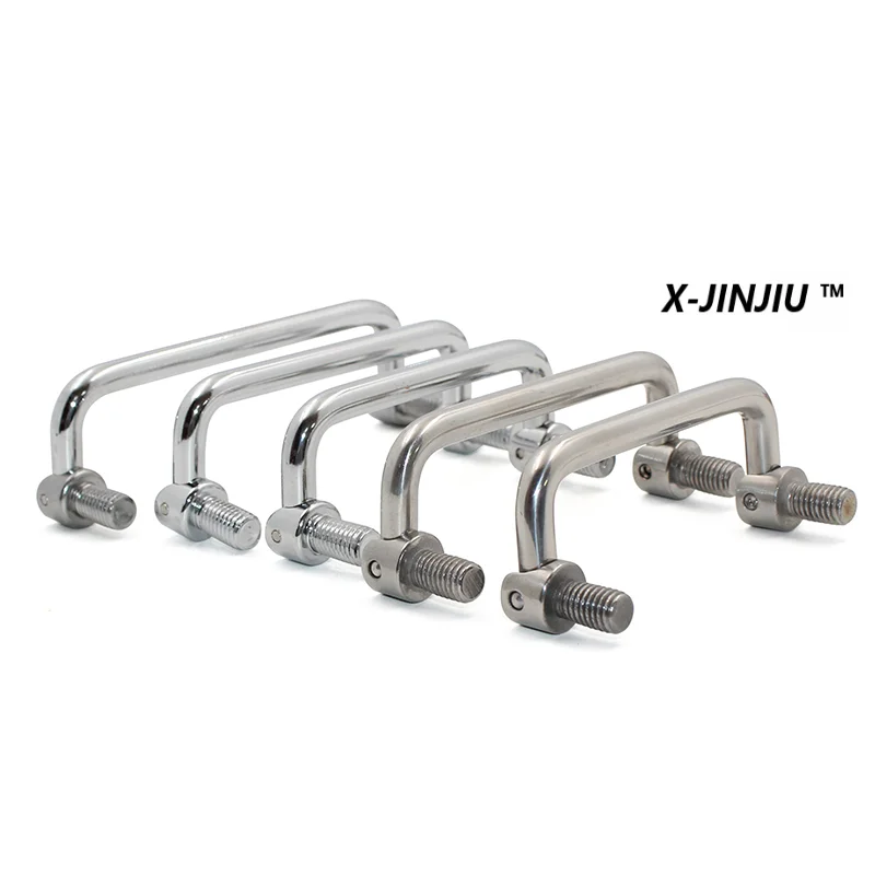 Stainless Steel Industrial Handle U-Shape Folding Toolbox Suitcases Equipment Distribution Box Cabinet Knob Hardware 90-150mm