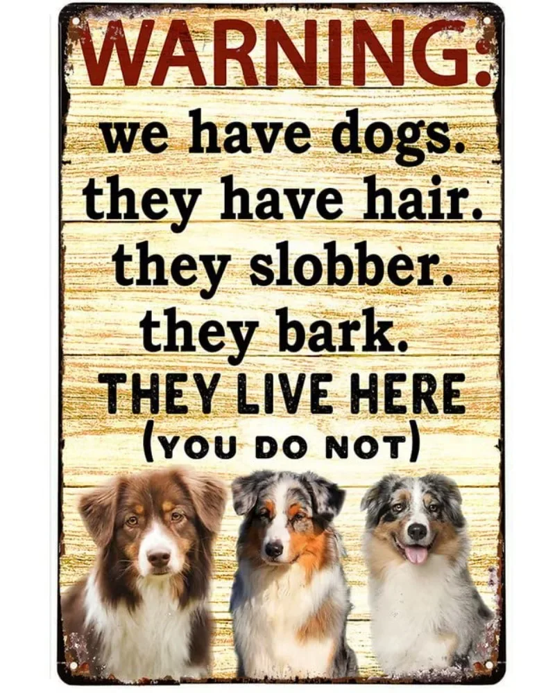 Australian Shepherd Dog Series I Am Your Friend Dog Metal Tin Sign,Wall Gift For Dog Lovers Home Thanks giving Christmas Decor