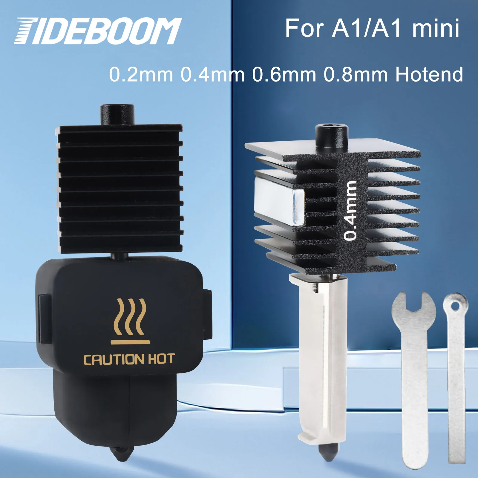 Hotend For Bambu Lab A1 mini Assembly Hotend Kit 0.2 0.4 0.6 0.8MM Replaceable Nozzle For 3D printer Lab A1/A1 mini Accessories
