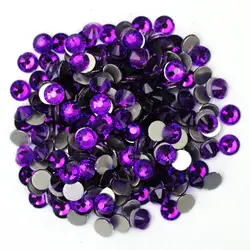 All Size Purple Velvet Best Strass Glass Crystal Rhinestones Flatback Glitter Stones for DIY Garment Nail Art Decorations