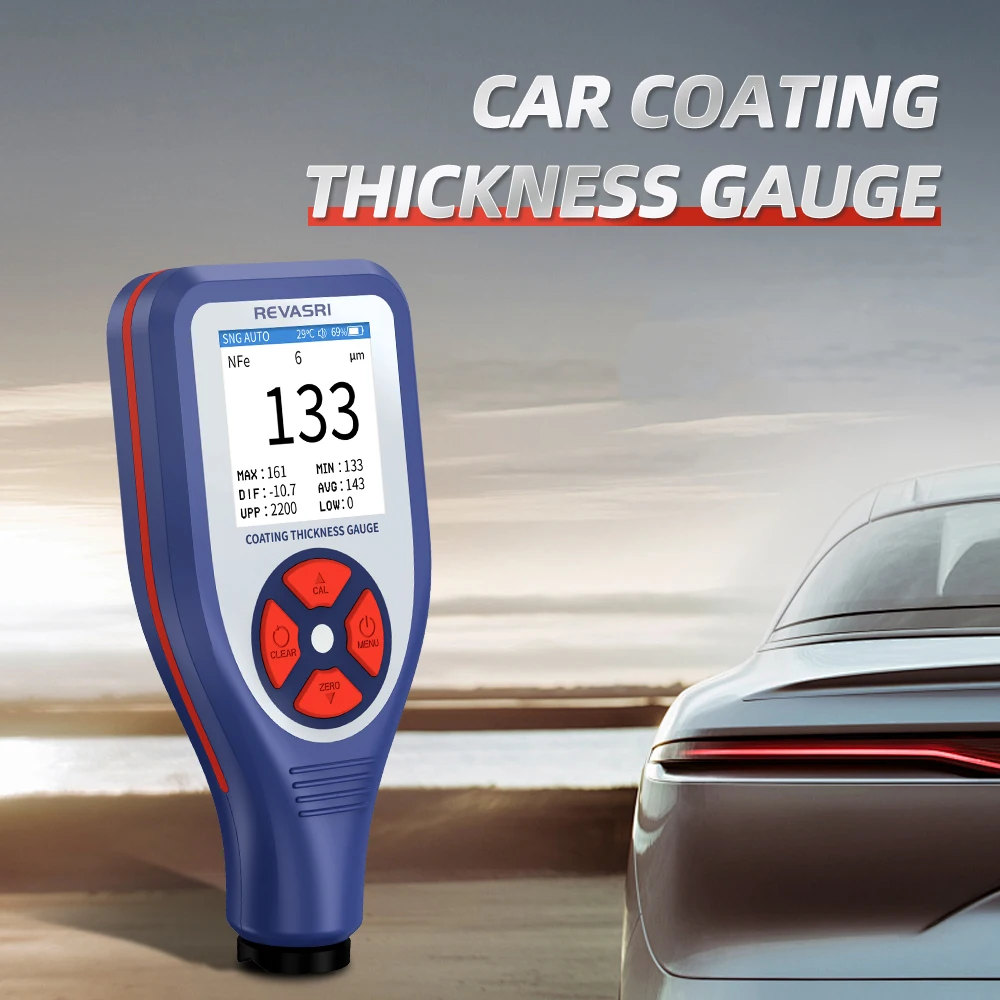 

MINI Coating Thickness Gauge, Fe/NFe Measures the Thickness of Automotive Coatings in Mil/um/mm, USB-C Charging, for Used Car