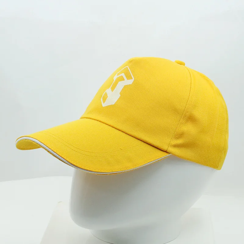 Gorras de béisbol de Anime Steins Gate, sombrero de Hashida Itaru, el destino de la piedra, gorra con visera amarilla, accesorios de Cosplay de Anime para mujeres y hombres