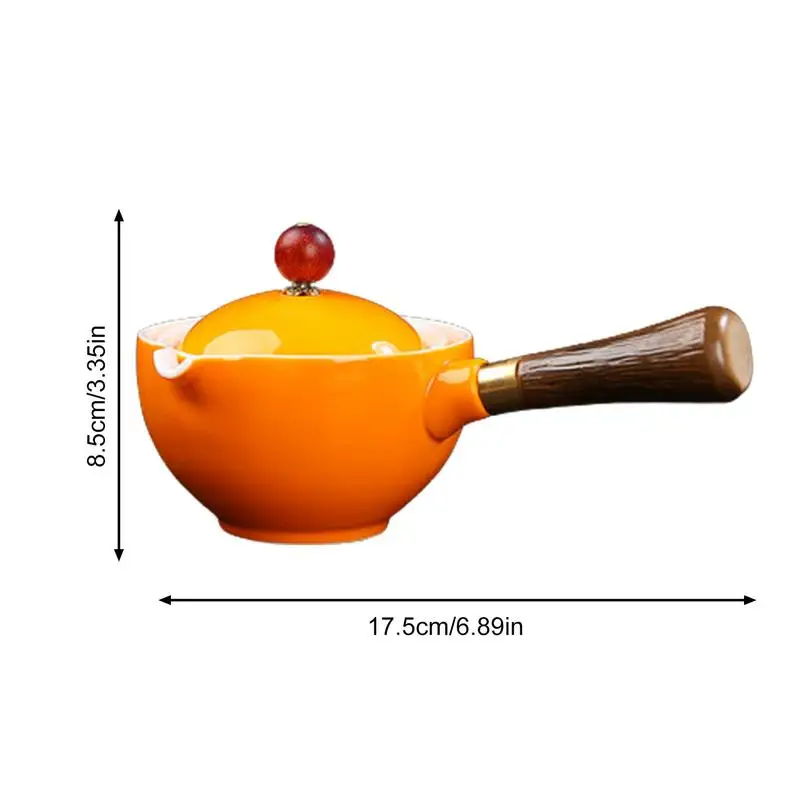 Ceramic Teapot Chinese Gongfu Tea Pot 360 Rotation Tea Maker Infuser Portable Single Pot 160ml Chinese Gongfu Tea Supplies