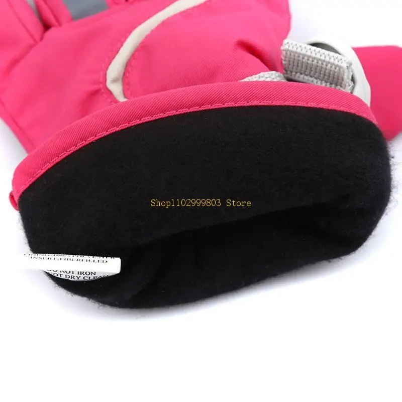 قفازات تزلج لطيفة ورقيقة معزولة للأطفال قفازات شتوية دافئة للثلج مقاومة للماء J0MF