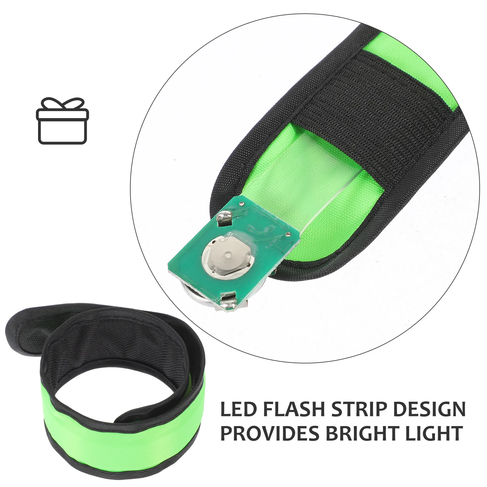 

5Pcs LED Slap Wristbands Flashing Arm Bands Reflective Night Running Fitness Safety Slap Bracelets Walking LED