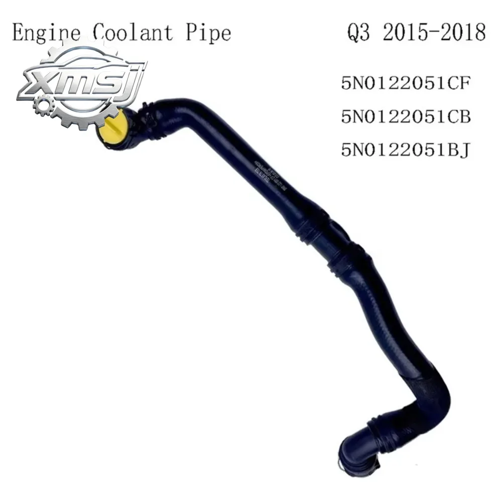 For Q3 2015-2018 5N0122051CF Engine Coolant Pipe Radiator Cooling Hose Replacement Part 5N0122051CB 5N0122051BJ
