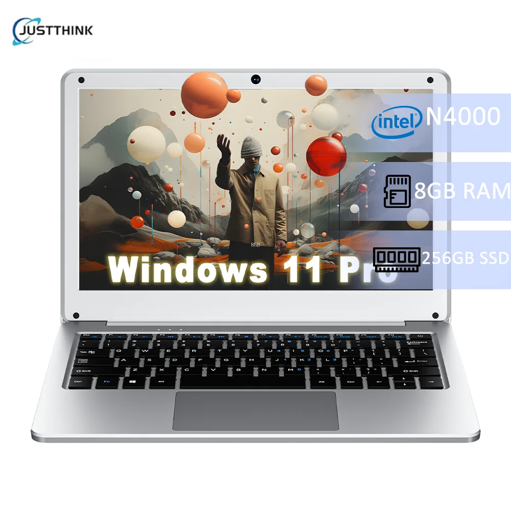 Mini Laptop Portable Student Laptops Windows11 Office Intel N4000 8G RAM  256GB 11.6-inch 3500mAH BATTERY Notebook