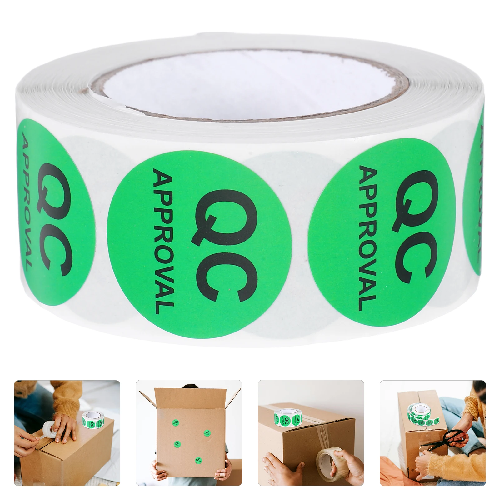 Quality Inspection Label Sticker Stickers Qc Labels Inventory for Test Adhesive Testing Copper Paper