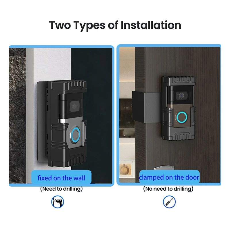 Anti-Theft Video Doorbell Door Mount For Ring Video Doorbell 1/2/3/3 Plus/4/2020/2023
