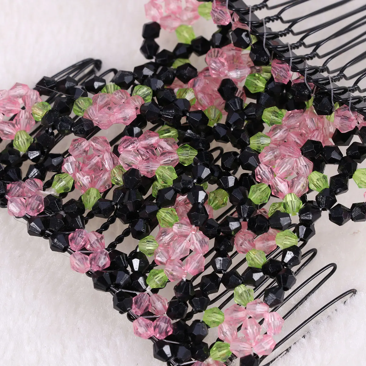 

Hair Comb Double Row Clips Lightweight Pink Comfortable Durable Easy to Use For All Hair Types Stylish